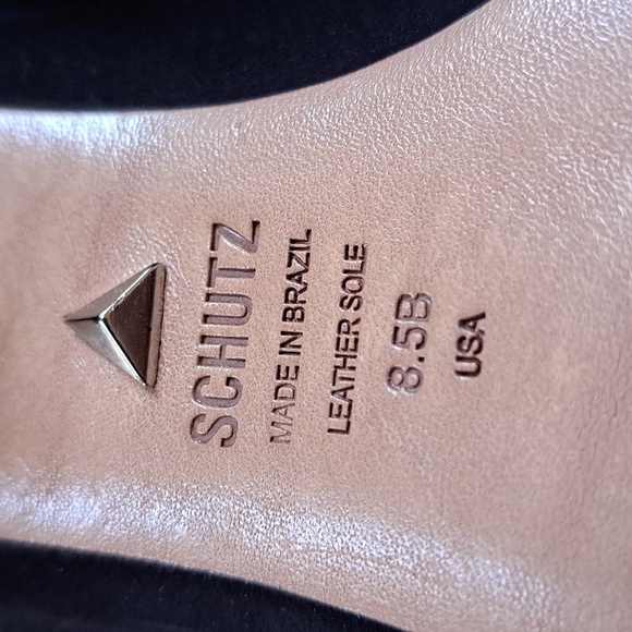 SCHUTZ Womens Dauani Black Suede Pointed Toe Mule 2.5" Heels S-8.5‎ - Picture 8 of 8